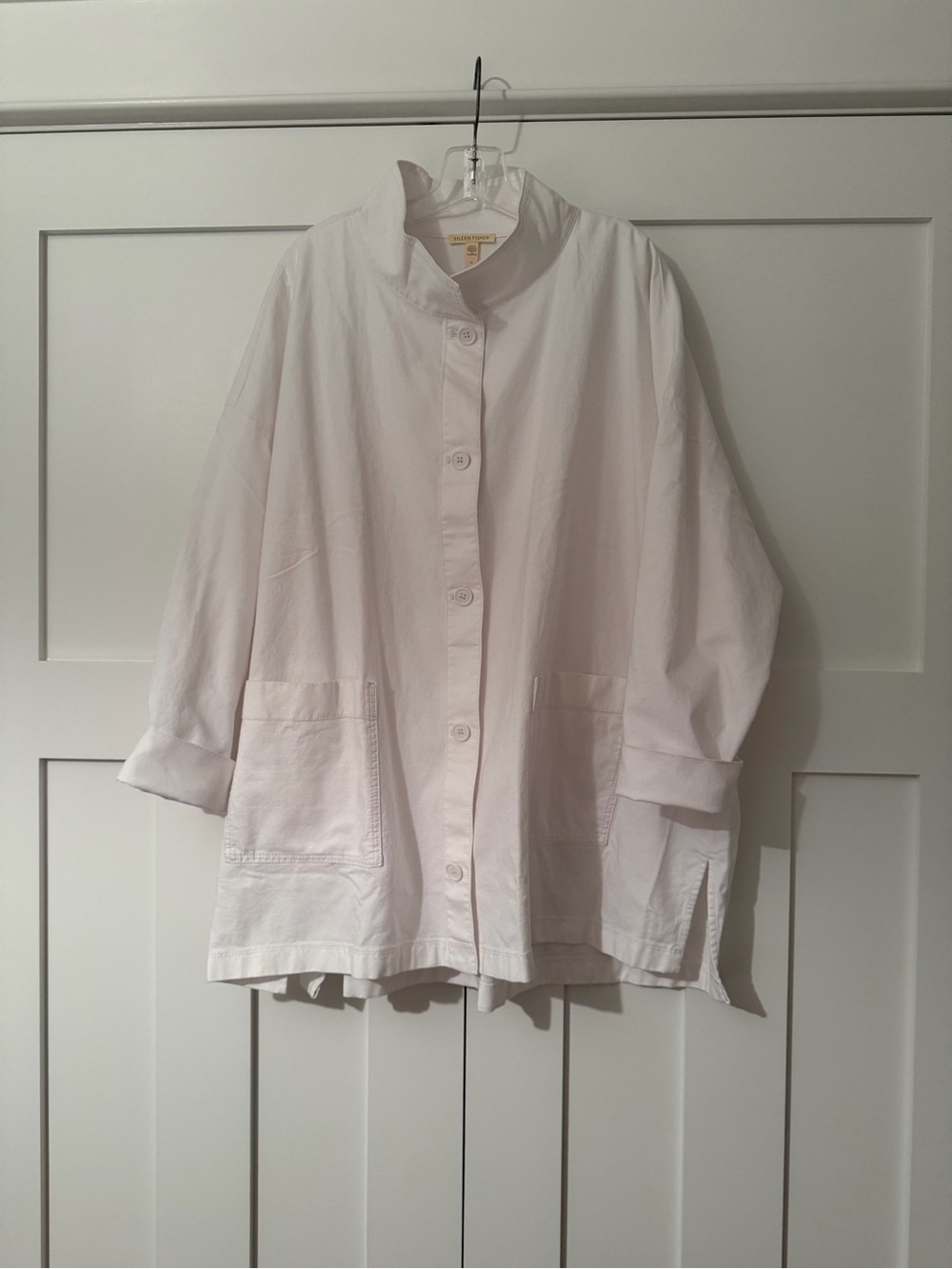 Eileen Fisher Lightweight White Women's Chore Jacket - Size 2X  NWT